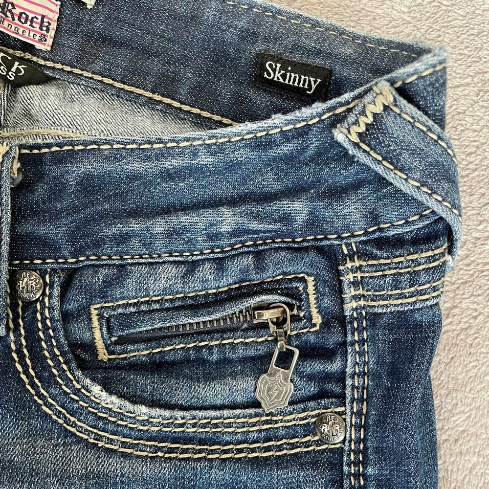 Express Rerock Skinny Jeans. Size 0. - Picture 2 of 6